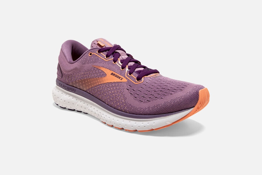 Brooks Glycerin 18 Road Running Shoes Womens Purple 372918-JRS